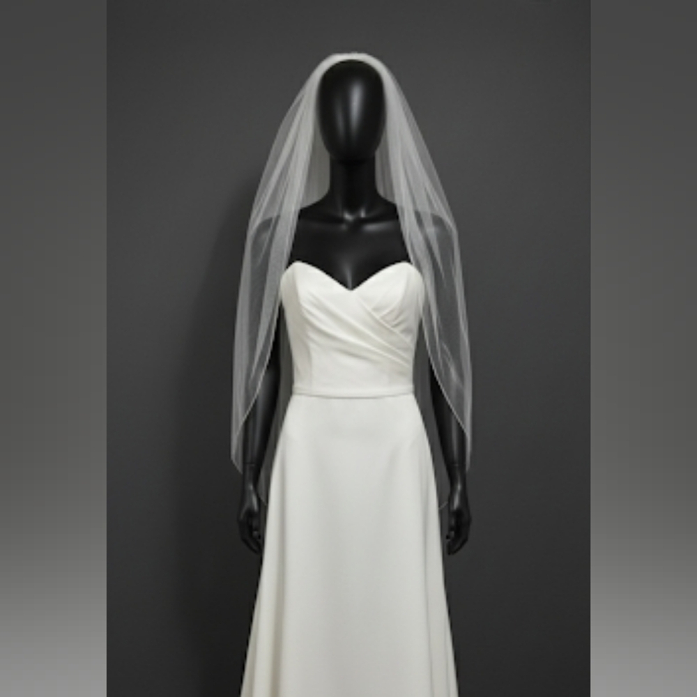 Elegant Sheer 7 Foot Wedding Veil with Comb